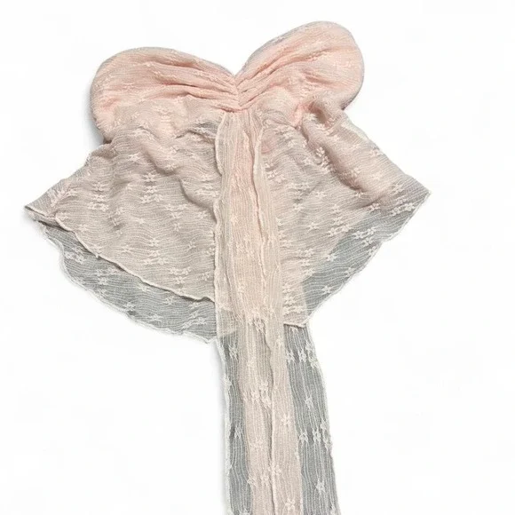 Vintage Y2K sheer lace butterfly top ποΈβ¨ size Large - Picture 2 of 7